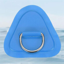 4 Pack D-Ring Triangle Patch with 2.5m Bungee Cord and Cord Hooks for PVC Inflatable Boat Kayak Canoe Deck Accessories