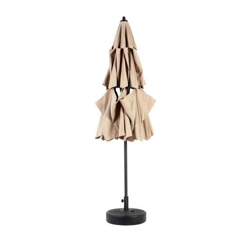 Aluminium 10ft 3 Tier Auto-tilt Umbrella (khaki) (No Base) 1
