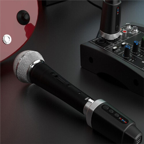 4PCS New XLR Adapter System Wireless Microphone Transmitter Receiver for Dynamic Microphone Guitar Audio Mixer PA System 2