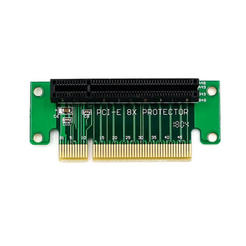 Placa Adaptadora Riser PCIe 8x de 90 Graus PCI Express PCI-e X8 para Servidores e Desktops 1U e 2U 2