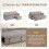 Multi-functional sofa bed with storage and pull-out bed, chaise longue interchangeable sofa bed, sectional sofa with storage seats, mod 5