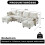 Modulares Chenille-Sofa, Ecksofas für das Wohnzimmer U-förmiges Ecksofa mit Stauraum-Ottomane, 6-Sitzer-Ecksofas mit Chaiselongue 5