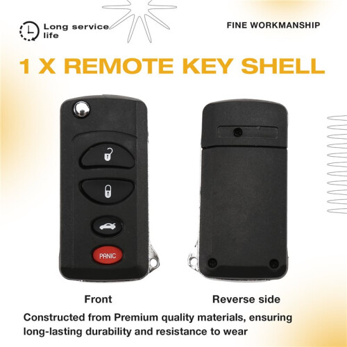 4 Buttons Replace Shell for  Stratus Viper for  300M Concorde Intrepid Sebring Auto Flip Remote Key Shell 2
