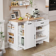 Modernes, elegantes Sideboard mit 3 Türen und einer Schublade, Buffetschrank mit ausziehbaren Regalen für Esszimmer, Wohnzimmer und Küc