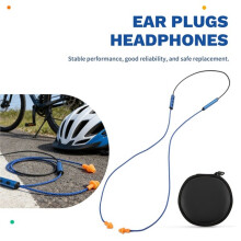 Ear Plugs Wireless Earplug Headphones Set,Hearing Protection Noise Canceling Mic for Construction Site Noisy