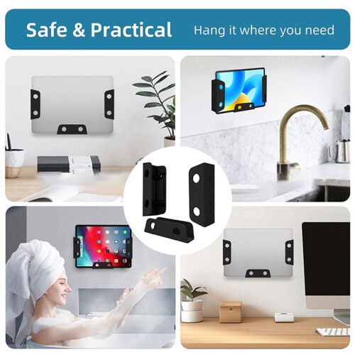 Wall & Under-Desk Laptop Mount, Adjustable (1.02"/26mm),Scratch-Resistant, Universal for ,Surface,Tablets