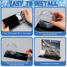 Akrylfodral för Hockeypuck, Boll och Kort, Genomskinlig Bollhållare, Ringställ, Set med Puckdekorationer, Skydd.