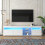 Weißer moderner TV-Schrank, helles Panel, variable LED-Beleuchtung, Wohn- und Esszimmer 180cm 2