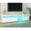 Weißer moderner TV-Schrank, helles Panel, variable LED-Beleuchtung, Wohn- und Esszimmer 180cm 3