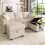 Multifunktionale Ecksofa U-Form-Dreisitzer Polster-Sofa mit Staufunktion – Inklusive Schubladen + Hocker mit Staufach, modular zerlegb 3