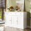 Sideboard, Wohnzimmerschrank mit gravierter Textur, viel Stauraum 2