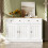 Sideboard, Wohnzimmerschrank mit gravierter Textur, viel Stauraum 3