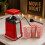 Gr8 Home 1200W Retro Red Hot Air Popcorn Maker Set 2