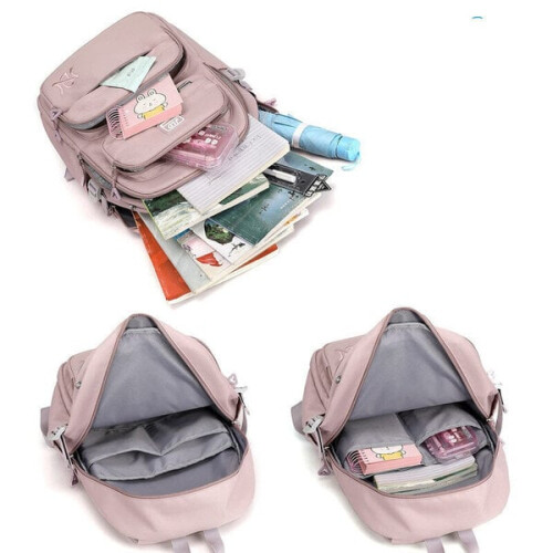 Schoolrugzak, 32x45x22 cm, roze 1