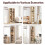 Levede Slim 6-Tier Oak Bookcase Storage Shelf 4