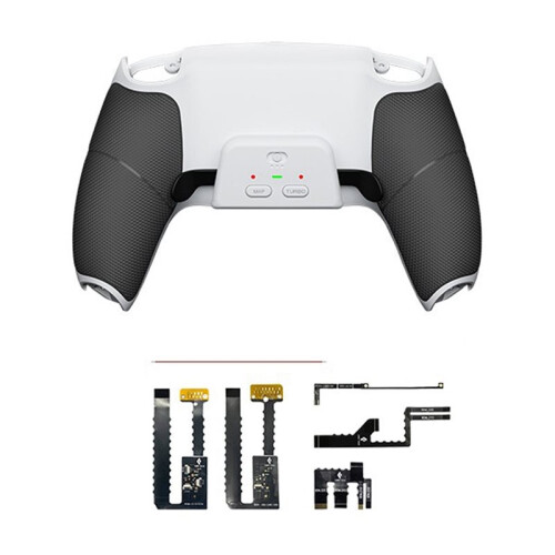 For PS5 Controller Back Button Rear Shell with 2 Metal Rear Buttons for PS5 Controller BDM-030/040/050/060