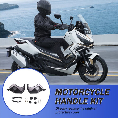 Motorcycle Handlebars with Brackets, Windshield Handguard Replacement Motorcycle Parts for  368G Grey 1