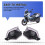 Motorcycle Handlebars with Brackets, Windshield Handguard Replacement Motorcycle Parts for  368G Grey 4