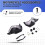 Motorcycle Handlebars with Brackets, Windshield Handguard Replacement Motorcycle Parts for  368G Grey 7