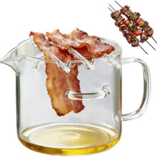 Bandeja bacon microondas vidrio, apto horno.