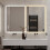 LED Bathroom Mirror 7090cm – Frameless Backlit Wall Mirror, Dimmable with Touch Control, 3 Color Temperatures (3000K/4000K/6000K), A 4