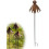 Dekorative hage stakes, 30" rustikk utendørs tusenfryd blomst stake 1