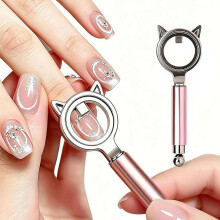 Katzenaugen-Magnet für Nägel, U-förmig, Herz, French, 2026, für Anfänger, DIY, Nailart