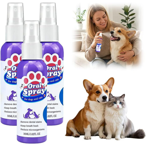 Spray curățat dinți animale