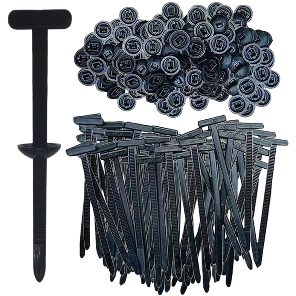 Nylon Universal Cable Tie Buckle Â Self-Locking Zip Ties Holder, 100Pcs 5437706925293