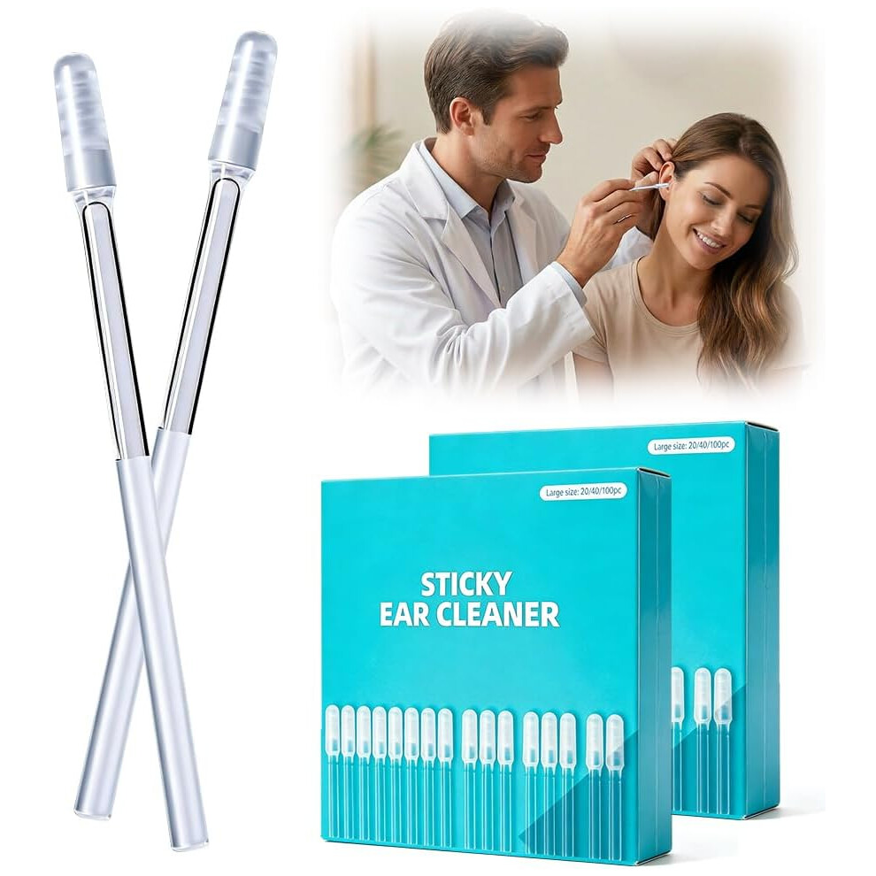 Oimg Adhesive Ear Wax Removal Sticks Â 48Pcs Reusable Soft Head Ear Cleaner