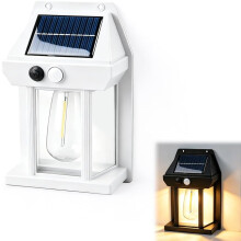 Outdoor Dusk to Dawn Solar Wall Lights, Motion Sensor with 3 Lighting Modes
