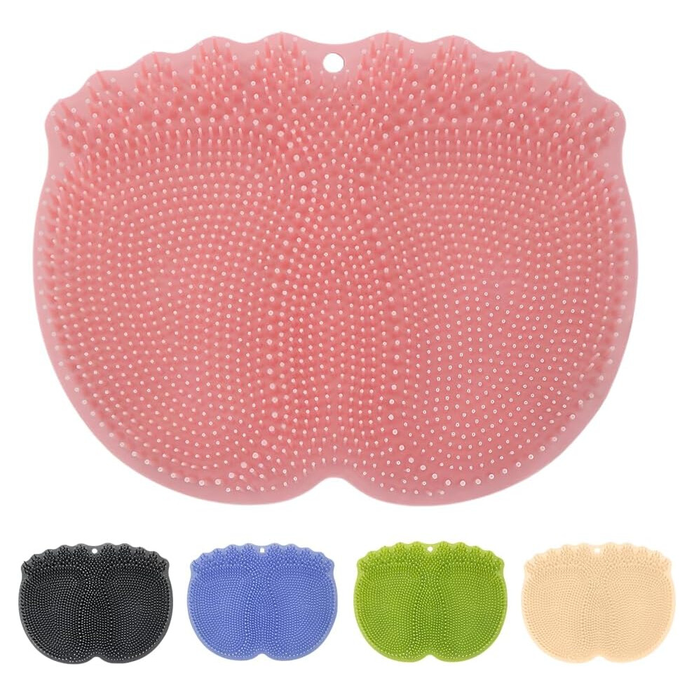 Oimg Shower Foot Scrubber Mat Â Non-Slip Suction Cups For Back & Foot