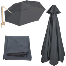 Cantilever Round Umbrella Replacement Fabric – 10ft 8 Ribs for Patio