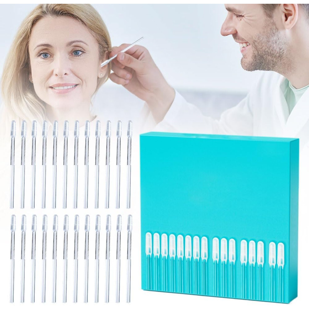 Oimg (Large, 24 Pcs) 24 Pcs Reusable Sticky Ear Cleaners, Adhesive Wax Removal Small