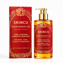 SKINCU glow remedy olie voedende body verstevigende olie 100ml hydraterend voor alle huidtypen