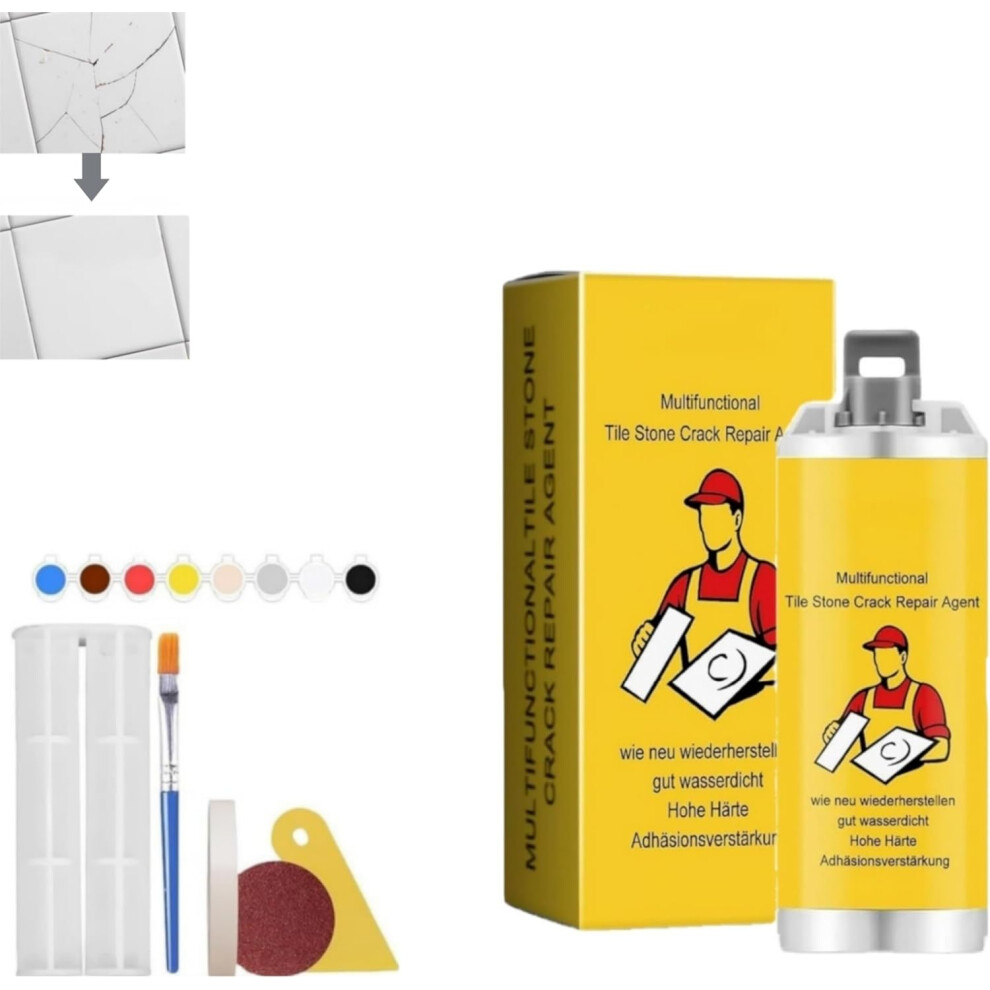 Tile Stone Crack Repair Kit, Professional Quartz, Granite & Marble Repair For Kitchen Bathroom 5437706981466