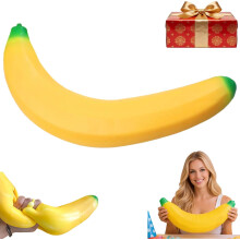 Zabawka banan Squishy 2026, nowy gigantyczny banan, jumbo miękka pianka PU odprężenie