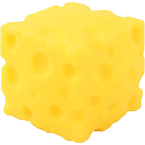 Γιγάντιο κίτρινο τυρί Squishy κύβος 5cm - μαλακό καινοτομία φαγητό στρες γραφείο