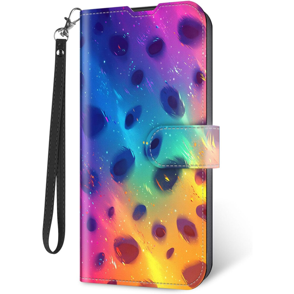Wallet Case For Motorola Edge 2022 Â Rfid Blocking, Highland Cow Sunflower Design 5437706982647