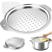 Stainless Steel Spaetzle Sieve/Press -Alternative to the Spaetzle Board with Scraper -Fits 24-28 cm Pots,Dishwasher Safe