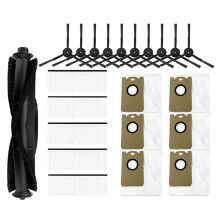 For Ultenic T10 Self-Cleaning Robot Vacuum Cleaner Accessories Main Brush Side Brush Hepa Filter Dust Bags(22pcs)