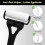 Lotion Applicator for Back, Back Lotion Applicator for Women with 3 Reusable Washable Foam Rollers Black 1