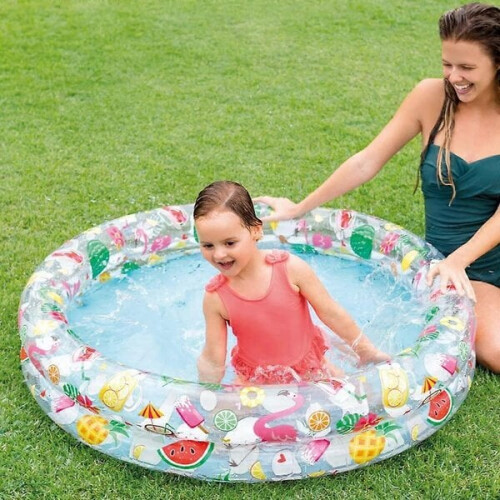 Inflatable Star Children's 2-Ring Circle Pool 2