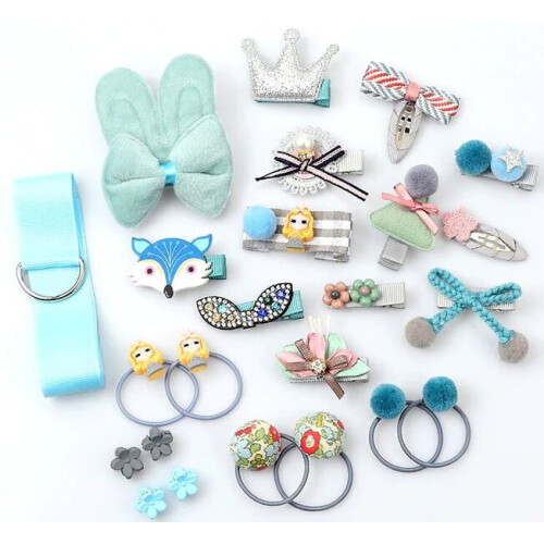 Conjunto de presilhas de cabelo para meninas N24 1