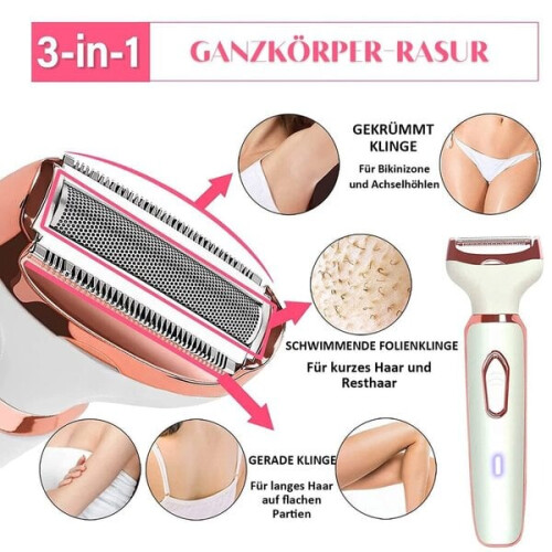 Dampfset, Vier-in-Eins-Damenrasierer 2