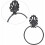 Anneau porte-serviettes rétro en fer forgé Amxcnoy 4