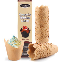 Natürliche Farbe Öl Cupcake Förmchen (220 Stück)