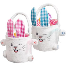 Cesto pasqua secchio coniglio, decorazioni, regalo bimbi