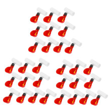 Chicken Drinking Cup 30 Pieces Automatic Drinker Drinker Red Plastic Duck Bird Quail Hen Drinker Bowl
