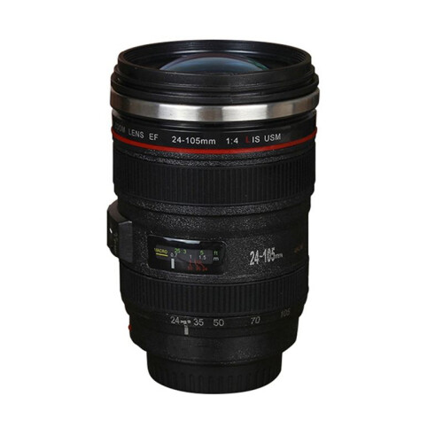 Stainless Steel Self Stirring Coffee Mug Camera Lens Coffee Mug MultiPurpose Photographer Camera Mug Personalized Gift
